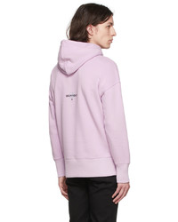 Sweat à capuche imprimé violet clair Givenchy