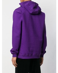 Sweat à capuche imprimé violet Fila