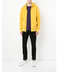 Sweat à capuche jaune John Elliott