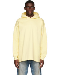 Sweat à capuche jaune Essentials