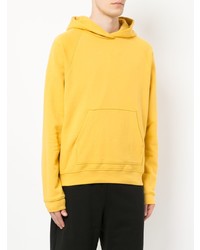 Sweat à capuche jaune John Elliott