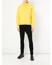 Sweat à capuche jaune Undercover