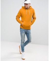 Sweat à capuche jaune Asos