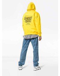 Sweat à capuche jaune Calvin Klein Jeans Est. 1978