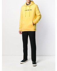 Sweat à capuche jaune Tommy Jeans