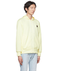 Sweat à capuche jaune Comme Des Garcons Play