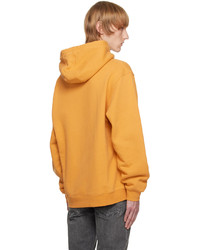 Sweat à capuche jaune Palmes