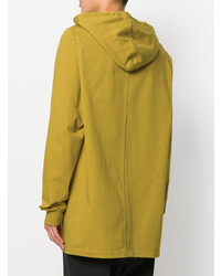 Sweat à capuche jaune Rick Owens