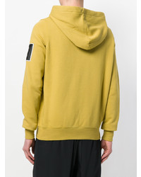 Sweat à capuche jaune Rick Owens DRKSHDW