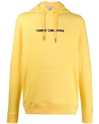 Sweat à capuche jaune Tommy Jeans