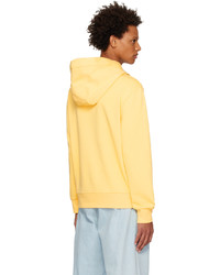 Sweat à capuche jaune Moncler