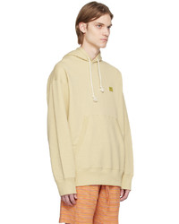 Sweat à capuche jaune Acne Studios