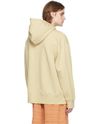 Sweat à capuche jaune Acne Studios