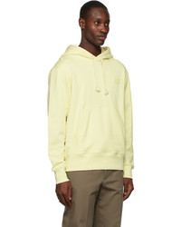 Sweat à capuche jaune Acne Studios