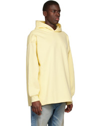 Sweat à capuche jaune Essentials