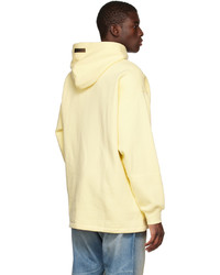 Sweat à capuche jaune Essentials