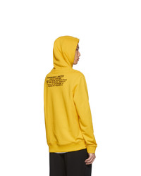 Sweat à capuche jaune Burberry