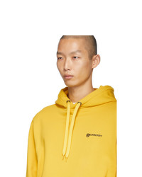 Sweat à capuche jaune Burberry