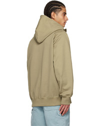 Sweat à capuche marron clair Sacai