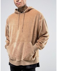 Sweat à capuche marron clair Asos