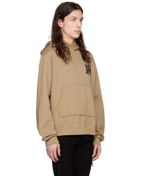 Sweat à capuche marron clair Amiri