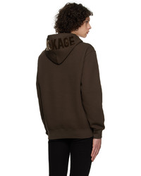 Sweat à capuche marron foncé Mackage