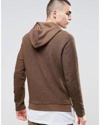 Sweat à capuche marron Asos