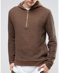 Sweat à capuche marron Asos