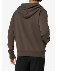 Sweat à capuche marron Rick Owens DRKSHDW