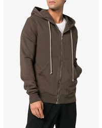 Sweat à capuche marron Rick Owens DRKSHDW