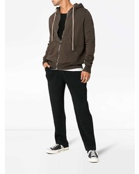 Sweat à capuche marron Rick Owens DRKSHDW