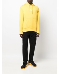 Sweat à capuche moutarde Calvin Klein Jeans