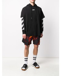 Sweat à capuche noir Off-White