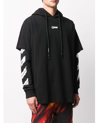 Sweat à capuche noir Off-White