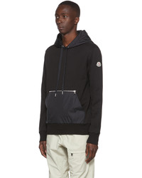 Sweat à capuche noir Moncler