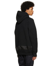 Sweat à capuche noir Sacai