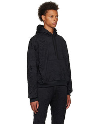 Sweat à capuche noir John Elliott