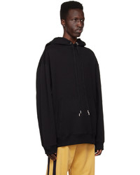 Sweat à capuche noir Dries Van Noten