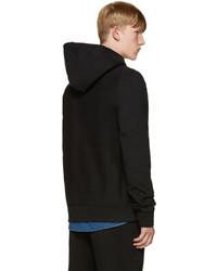 Sweat à capuche noir Acne Studios