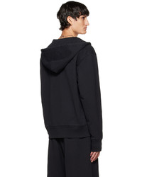 Sweat à capuche noir MM6 MAISON MARGIELA