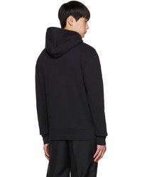 Sweat à capuche noir MAISON KITSUNÉ