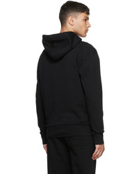 Sweat à capuche noir MAISON KITSUNÉ