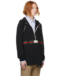 Sweat à capuche noir Gucci