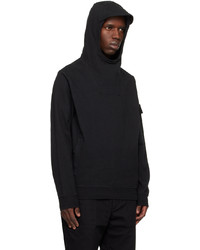 Sweat à capuche noir Stone Island