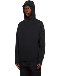 Sweat à capuche noir Stone Island