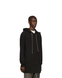 Sweat à capuche noir Rick Owens