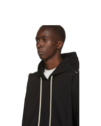 Sweat à capuche noir Rick Owens