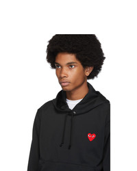 Sweat à capuche noir Comme Des Garcons Play