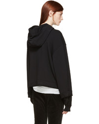 Sweat à capuche noir Haider Ackermann