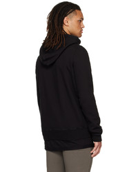 Sweat à capuche noir Rick Owens DRKSHDW